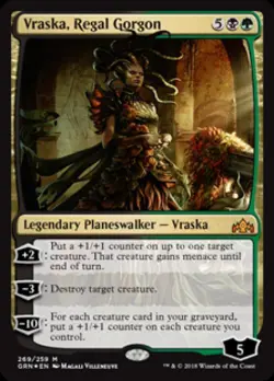 Vraska, Regal Gorgon - LP Foil M : Guilds of Ravnica - Image 1