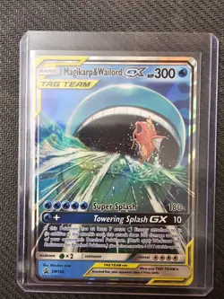 Magikarp & Wailord GX SM166 Sm Promo Pokemon Card TCG - Image 1