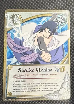 Naruto CCG TCG Sasuke Uchiha 1st Edition Near Mint Card Set - Image 2