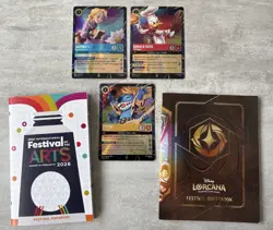 Disney Lorcana Epcot Festival Of Arts Promo Card Set - Stich, Donald, Rapunzel - Image 1