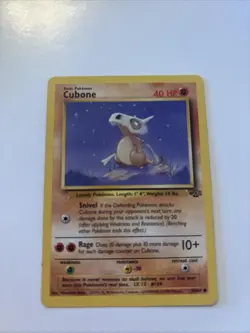 Pokemon TCG Cubone Jungle Card 50/64 Regular Common 1st Edition - Image 1