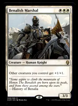 Benalish Marshal LP Light Play Dominaria MTG [11757] - Image 1