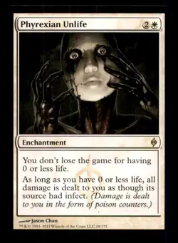 Phyrexian Unlife LP Light Play New Phyrexia MTG [12340] - Image 1