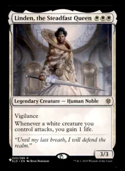 Linden, the Steadfast Queen LP Light Play The List MTG [6560] - Image 1