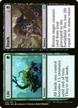 X 1 NM-M Life Death NM-M Dominaria Remastered 216 MTG Magic The Gathering - Image 1