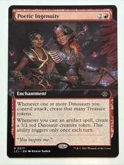 MTG The Lost Caverns of Ixalan Poetic Ingenuity Extended Art 0377 NM Rare - Image 1