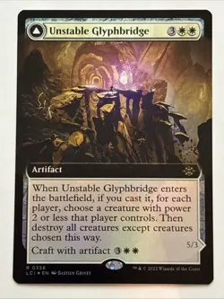 MTG Lost Caverns of Ixalan Unstable Glyphbridge Extended Art Foil 0358 NM Rare - Image 1
