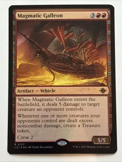 MTG The Lost Caverns of Ixalan Magmatic Galleon Foil 0157 NM Rare - Image 1