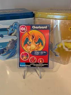 1999 Charizard 151 Pokemon Burger King PokeTrivia Trading Card #06 - Image 1