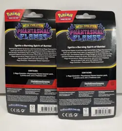 Pokemon Phantasmal Flames Blister Lot of 2 Packs Cottonee / Whimsicott Booster 820650853319 - Image 2