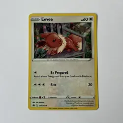 Eevee SWSH175 Sword & Shield Cosmos Holo Black Star Promo Pokemon TCG Card - Image 1