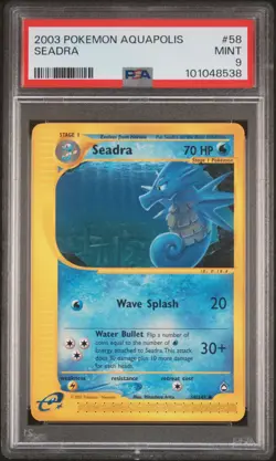 2003 POKEMON AQUAPOLIS #58 SEADRA PSA 9 - Image 1