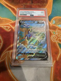 2022 POKEMON SWORD & SHIELD ASTRAL RADIANCE FULL ART/HISUIAN SNEASLER V PSA 9 - Image 1
