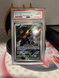 2023 Pokemon Mew En: #52 Mewtwo 151 Ultra-Premium Collection PSA 8 - Image 1