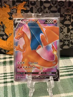SEALED 2020 Pokemon Champions Path UPC Charizard V SWSH050 Full Art Promo - Image 1