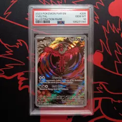 2023 pokemon Yveltal Illistration rare paradox rift 205/182 PSA 10 - Image 1