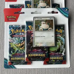 💤Pokemon TCG Twilight Masquerade Snorlax Triple Blister NEW/SEALED✅ - Image 2