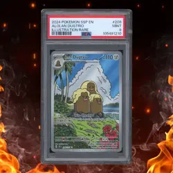Pokemon Surging Sparks ALOLAN DUGTRIO 208/191 Illustration Rare PSA 9 - Image 1