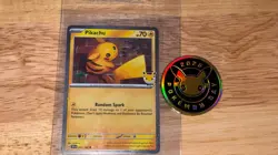 Pikachu 051 /162 Stamped 2026 Pokemon Day 30 Promo TCG With Coin- FREE SHIPPING - Image 1