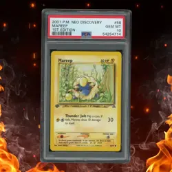 Pokemon Neo Discovery MAREEP 58/75 1ST Edition PSA 10 - Image 1