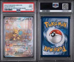2023 POKEMON ALAKAZAM 151 SPECIAL ILLUSTRATION RARE #201 EX PSA 9 SIR - Image 5