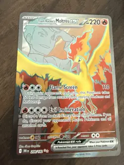 Pokemon TCG Team Rockets Moltres EX Destined Rivals 208/182 NearMint Condition - Image 3