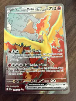 Pokemon TCG Team Rockets Moltres EX Destined Rivals 208/182 NearMint Condition - Image 4