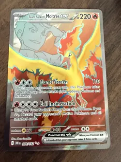 Pokemon TCG Team Rockets Moltres EX Destined Rivals 208/182 NearMint Condition - Image 5
