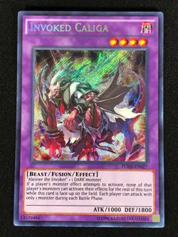 Yugioh Invoked Caliga FUEN-EN027 Secret (NM) - Image 1