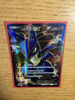 Pokemon Lucario EX XY Furious Fists Holo Card 107/111 Ultra Rare 2014 Full Art - Image 5