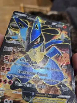 Pokemon Lucario EX XY Furious Fists Holo Card 107/111 Ultra Rare 2014 Full Art - Image 2