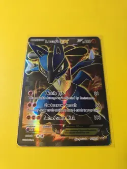 Pokemon Lucario EX XY Furious Fists Holo Card 107/111 Ultra Rare 2014 Full Art - Image 2