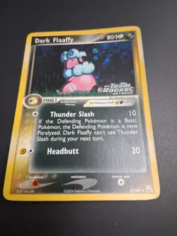Pokemon Dark Flaaffy 33/109 EX Team Rocket Returns Reverse Holo LP Fast Ship - Image 2
