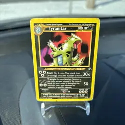 Pokemon TCG Tyranitar Neo Discovery Unlimited Rare Card 31/75 MINT LP - Image 3