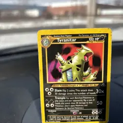 Pokemon TCG Tyranitar Neo Discovery Unlimited Rare Card 31/75 MINT LP - Image 5