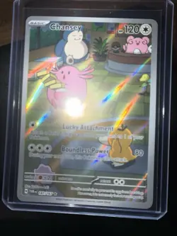 Pokemon TCG Chansey Illustration Twilight Masquerade Card 187/167 NM/M Condition - Image 1