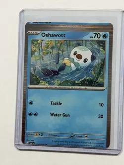 Pokemon TCG Promo Card Oshawott foil/holo miscut card from White Flare - Image 1