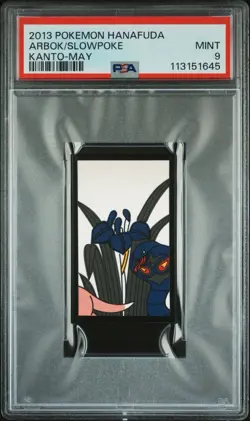 Pokemon Card Arbok Slowpoke Kanto May Hanafuda 2013 PSA 9 MINT - Image 1