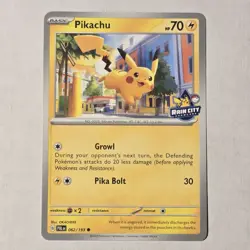 Pokemon Pikachu Rain City Showcase Card Limited Edition 1/~20,000 - RARE!! - Image 1