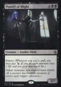 Pontiff of Blight - Ravnica Allegiance: Guild Kits: #33, MTG Nm R49 - Image 1