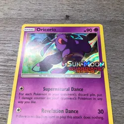 Oricorio SM19 Guardians Rising Sun & Moon Holo Prerelease Promo Pokemon Card - Image 3