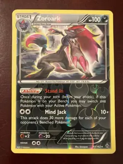 Zoroark 91/162 XY Breakthrough Reverse Holo Pokemon TCG Card - Image 1