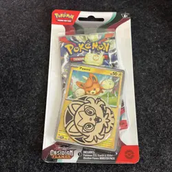 SEALED Pokemon Obsidian Flames Pawmi Promo Checklane Blister Pack - Image 1