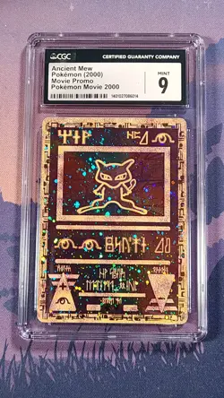 Pokemon TCG Ancient Mew 2001 Movie Promo Holo Rare Graded CGC 9 - Image 1