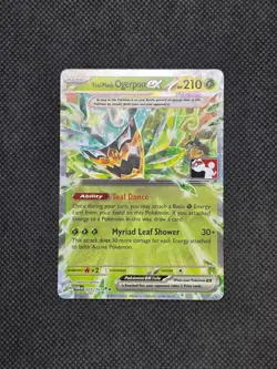 Teal Mask Ogerpon EX 025/167 TWM - Play! Pokemon Prize Pack 6 7 Stamped - Image 1