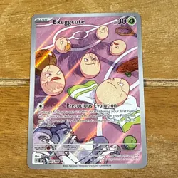 Pokemon Card Exeggcute 192/191 Illustration Rare Surging Sparks Near Mint - Image 1