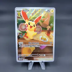 Pokemon TCG- Plusle 193/182 SV04: Paradox Rift Holo Illustration Rare NM/M - Image 1