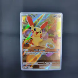 Pokemon TCG- Plusle 193/182 SV04: Paradox Rift Holo Illustration Rare NM/M - Image 3