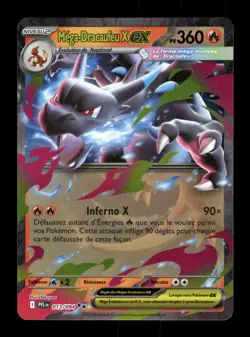 Carte Pokemon Mega-Dracaufeu X-ex 013/094 Flammes Fantasmagoriques FR - Image 1
