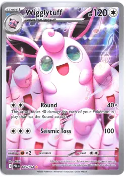 Wigglytuff 105/094 Illustration Rare Phantasmal Flames Pokemon - Image 1